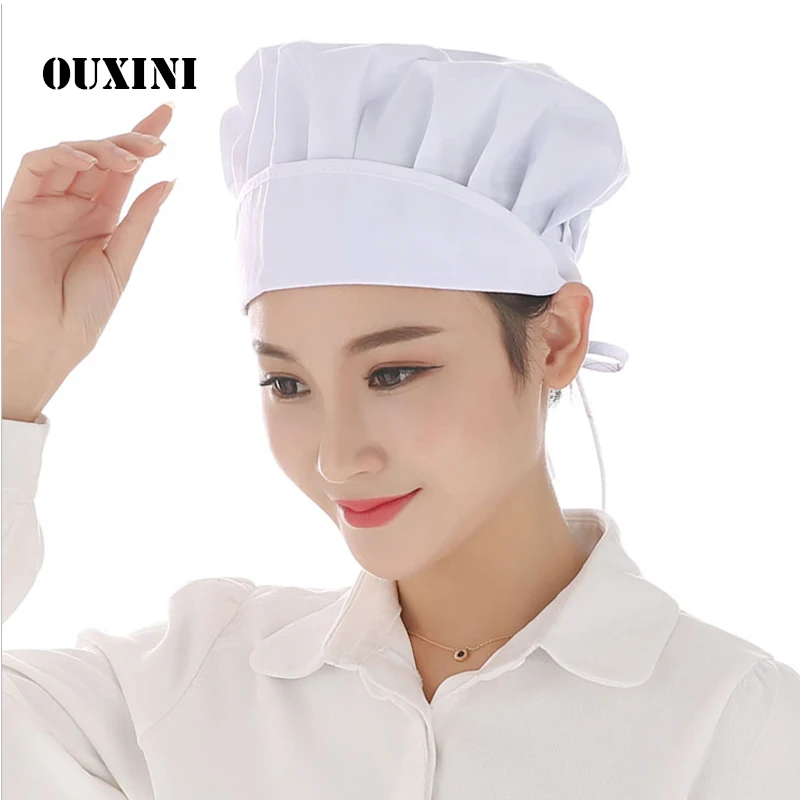 Vệ Sinh thở Bụi Cap Đàn Ông Phụ Nữ hat cho đầu bếp Hội Thảo Canteen nhà bếp hat Khách Sạn Nhà Hàng Bánh Waiter Chef Làm Việc Mũ