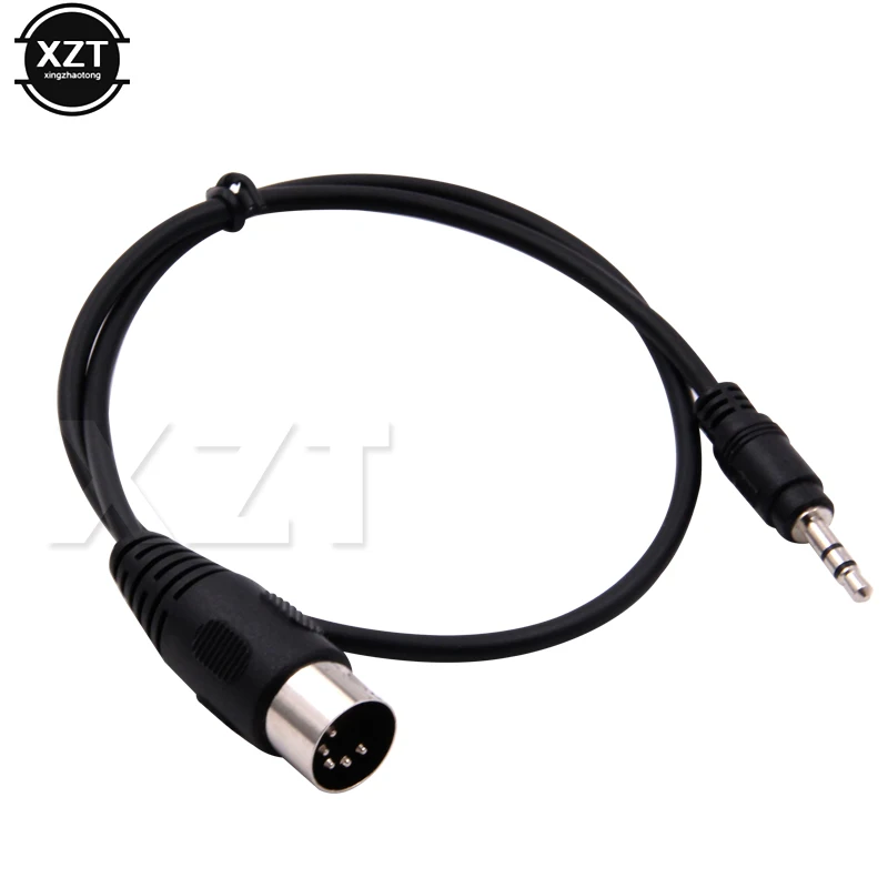 3.5mm złącze Stereo kabel Audio Din do 5 sztyftami MIDI wtyk męski 50cm 1m 3m rozszerzenie Audio przewód do Adapter do mikrofonu