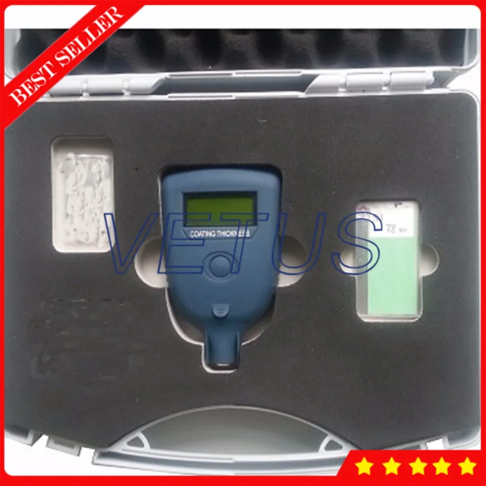 KCT200 Digital Paint Coating Thickness Gauge Tester with Integrated Ruby Tip Probe Fe/NFe 0~1250um Range