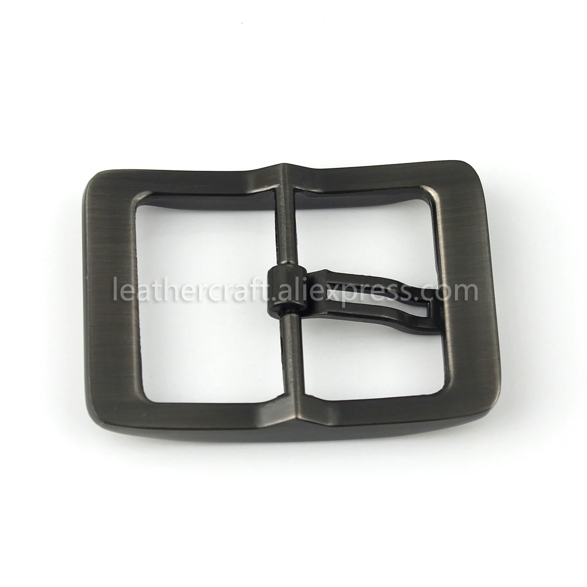 1x 40mm Fashion Metal Brushed Men Belt Buckle Center Bar Single Pin Buckle Leather Craft Belt Strap Webbing 1-1/2\