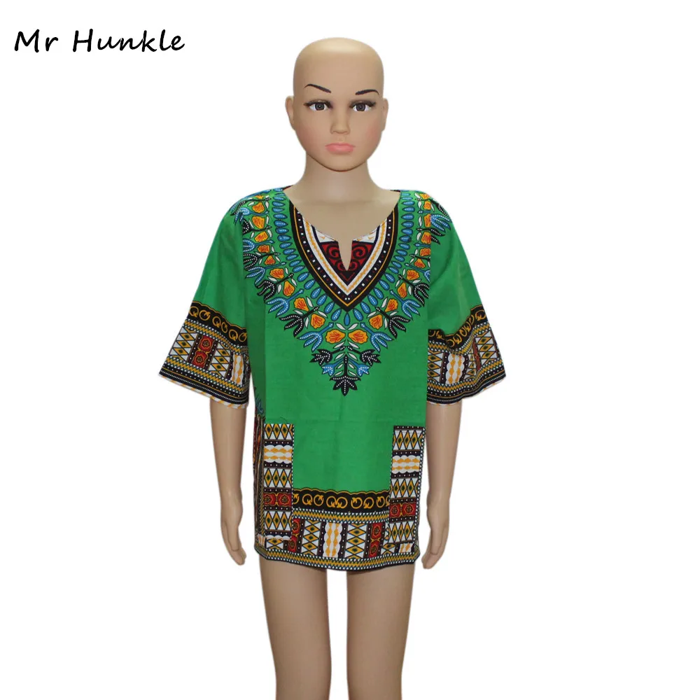 Mr Hunkle – robe Dashiki pour enfants, vêtements traditionnels africains, nouveau Design, imprimé Dashiki, taille 2017, XXS-XL