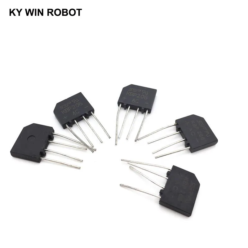 5PCS 2A 600V DIP-4 diode bridge rectifier KBP206