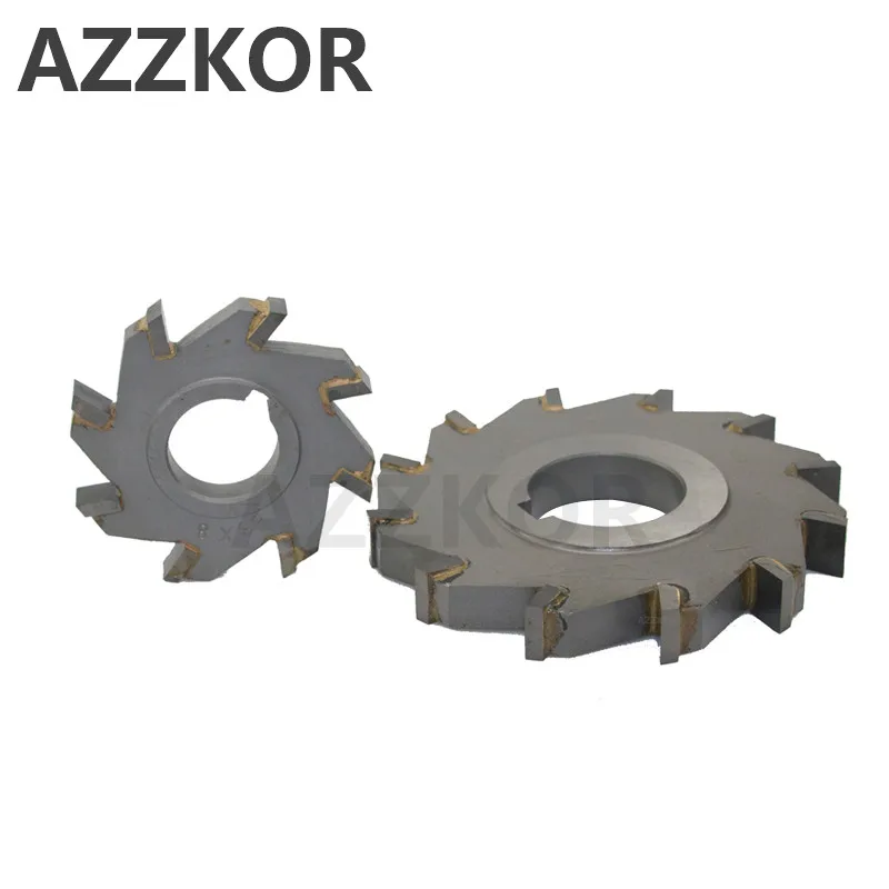 Three Sided Indexable Disc Saw Milling Cutter Alloy Coating Tungsten Steel Tool Cnc Blade Maching Flat AZZKOR Carbide Tools