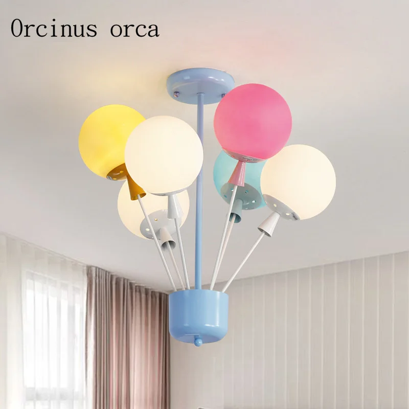 Romantic hot air balloon lamp warm children's room lamp modern simple girl creative room lamp ceiling lamp