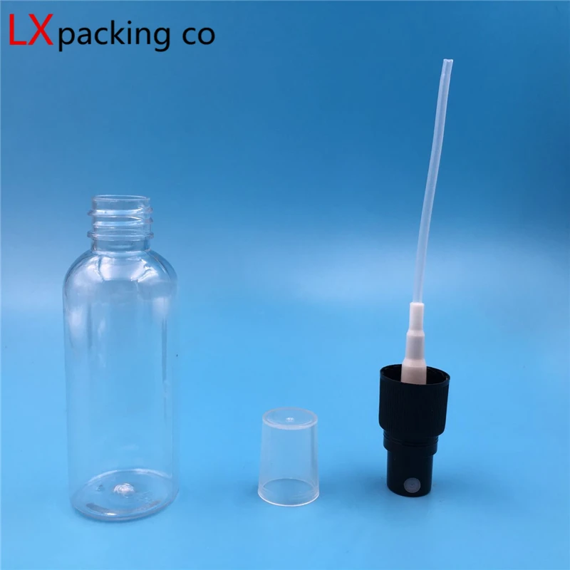 50PCS 10ML 30ML 50ML 60ML 100ML 120ML Klar Transparent Neue Spray Flaschen Schwarz sprayer Parfüm LiquidCosmetic Container s