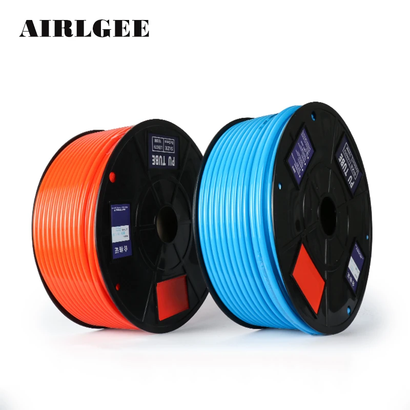 1 Meter Polyurethane High pressure Pneumatic Pipe Hose 4 6 8 10 12mm OD Air compressor PU tube Black Blue Red