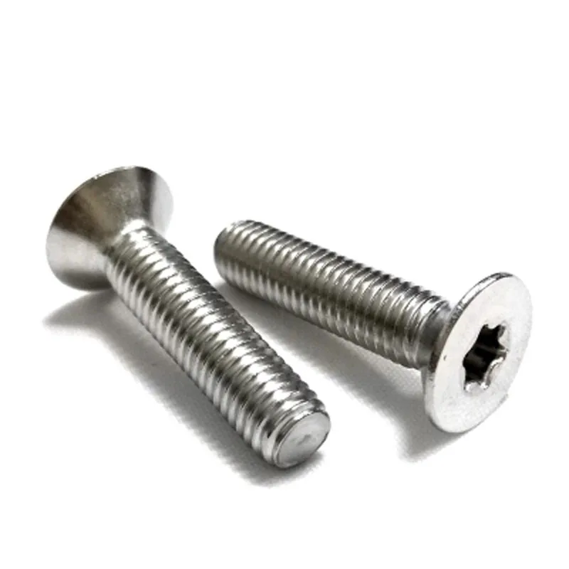 

50pcs M2.5 304 stainless steel Countersunk head Flat plum Anti-theft bolt Screw torx Mechanical screws 4mm-20mm Length