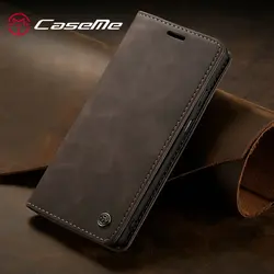 CaseMe 오리지널 케이스 OnePlus 7 Pro 럭셔리 스탠드 자석 가죽 전화 커버 마그네틱 플립 지갑, 원플러스 7Pro 레트로 케이스