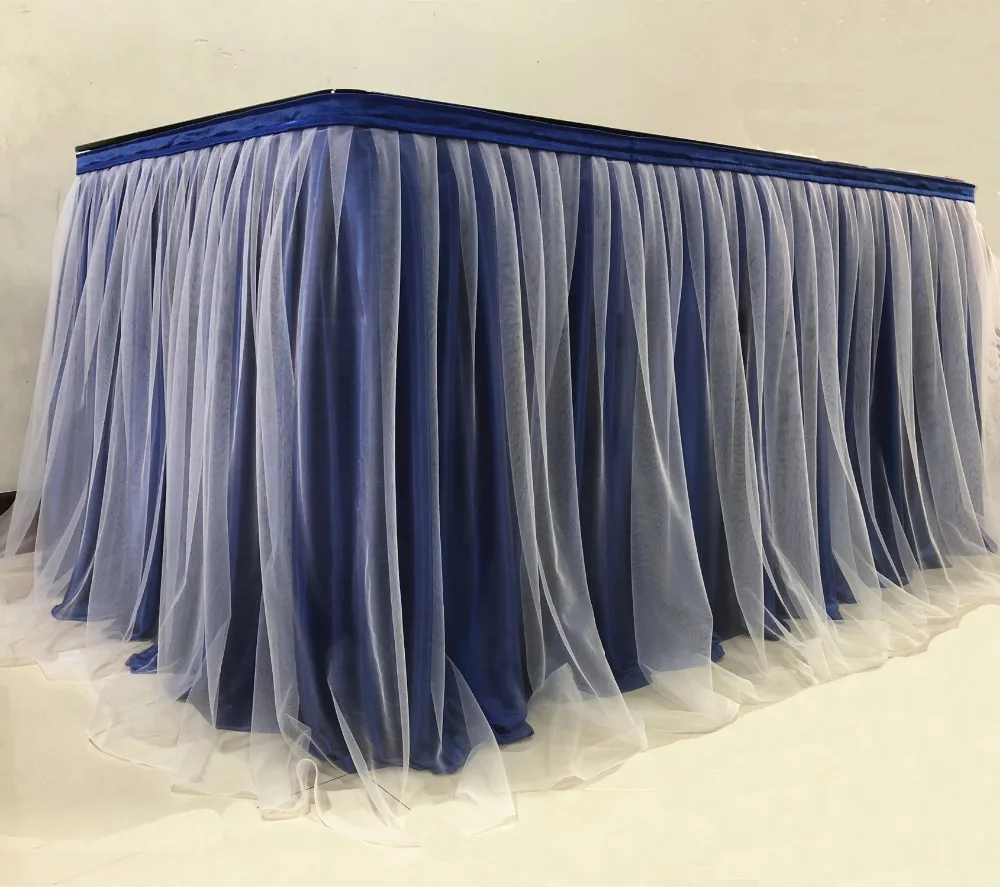 

Tulle Tutu Table Skirt for Party Wedding Home Banquet Decoration Table Skirting For Table Cloth Table Cover