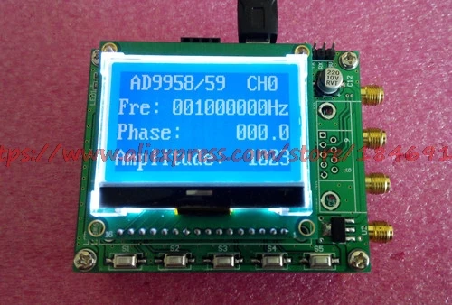 AD9958 AD9959 four channel DDS module STM32 signal source Best learning module V3