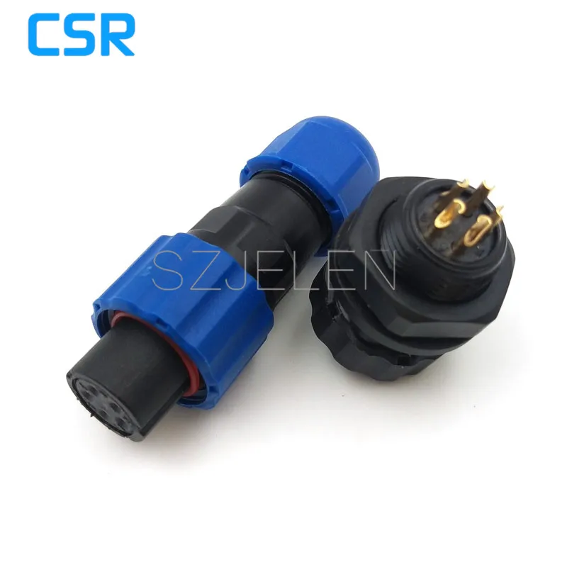 SD13, Soldering Watertight Connectors 5pins Connectors, IP68 Electrical Power Cable Waterproof Male Female Connector 5 Pin