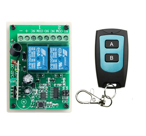 DC 12V 2CH Learning Code Wireless Remote Control Switch System teleswitch 1* Receivers and 1*Transmitter applicance garage door