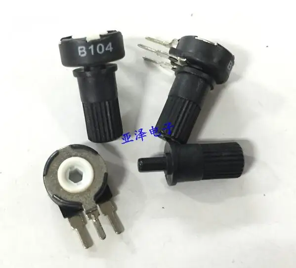 [VK] T SPAIN PT10-B100K adjustable potentiometer vertical hexagonal hole adjustable resistance with handle 12MM switch