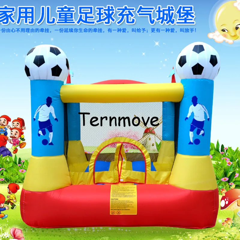 inflatable football Bounce House with Blower Indoor Outdoor soccer Moonwalk Inflatable Bouncer Jump 'n Slide Bouncer jumper