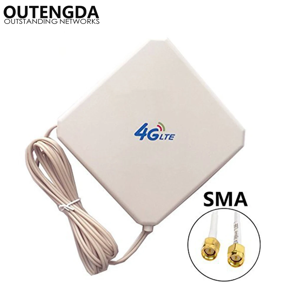 35dBi GSM 4G LTE 안테나 SMA 남성 고 이득 외부 실내 WIFI 신호 증폭기 부스터 ANT, 화웨이 E5375 E589 E5776