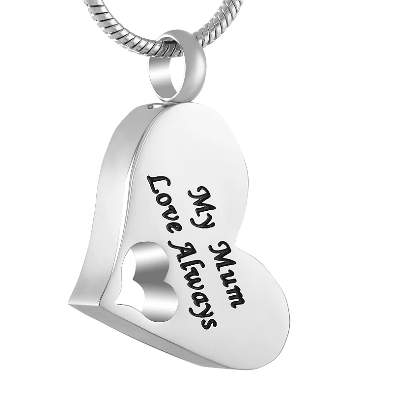 

Hollow Heart Stainless Steel Cremation Urn Necklace & Pendant for Women Hold Ashes Memorial Ash Keepsake Pendant Jewelry