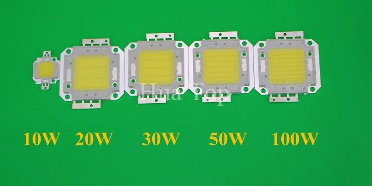 High Power LED Chip 10W 20W 30W 50W 100W Epistar SMD COB Chips for DIY Floodlight Spot light  Warm/Cold White Outdoor Full watt