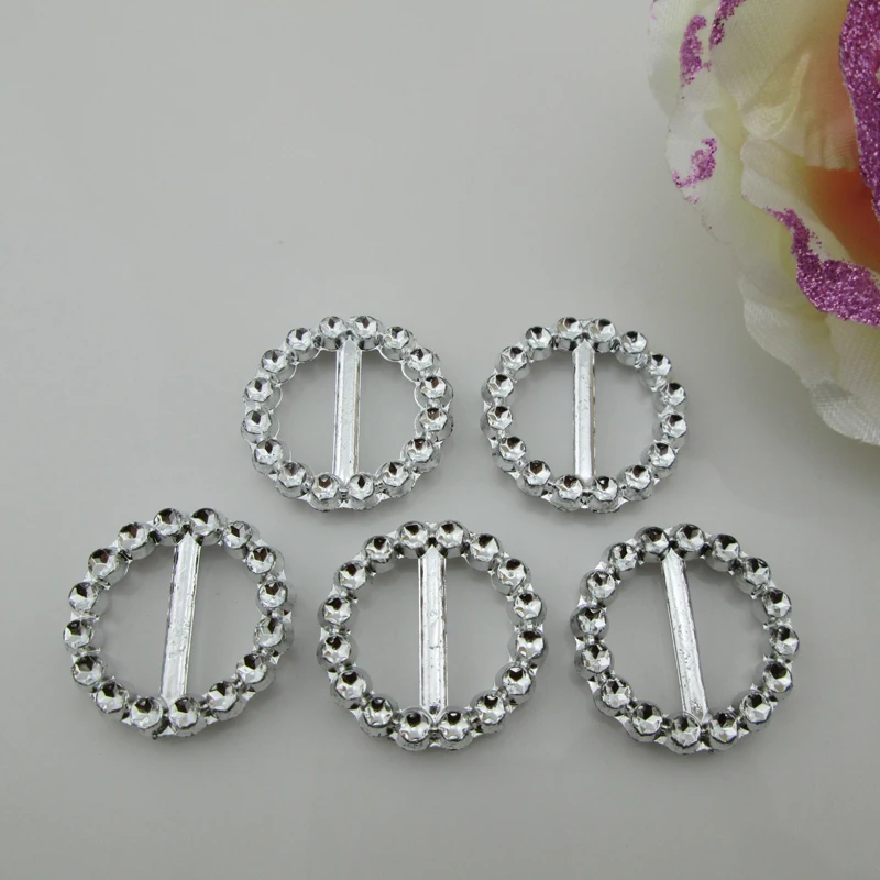 10pcs round acrylic buckle shoes bags Belt Buckles DIY sew accessory 17mm