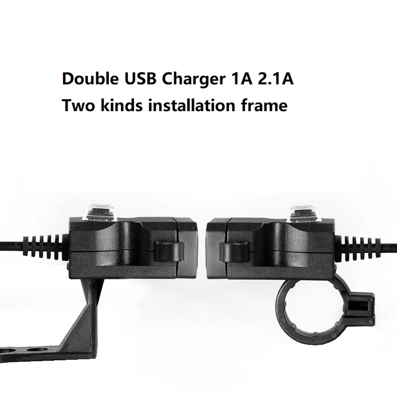 9-24v 9-90v 36V 48V 72V 84V Double 1.0A2.1A USB Handlebar Charger Electric Scooter Motorcycle USB Mobile Phone 3.0 Quick Charger