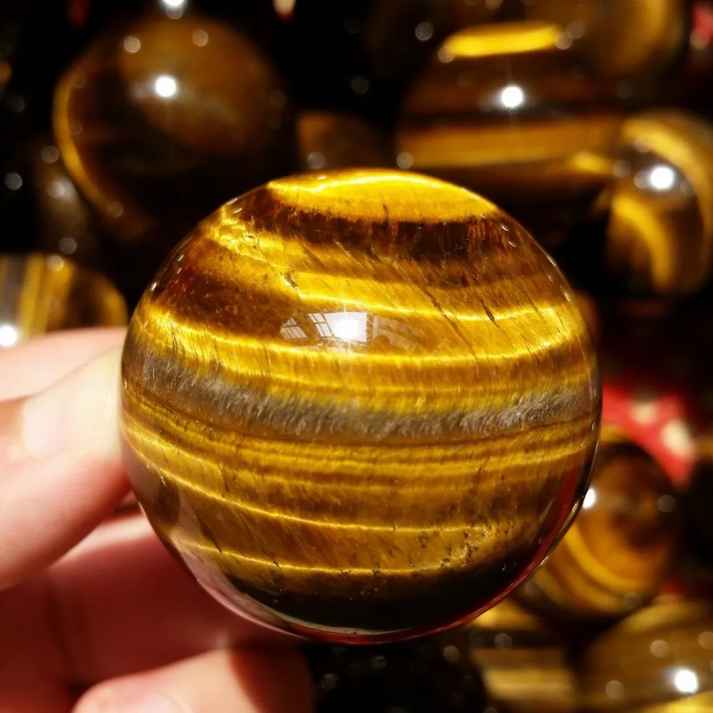 4-5cm Natural tiger\'s-eye quartz crystal, ball to heal