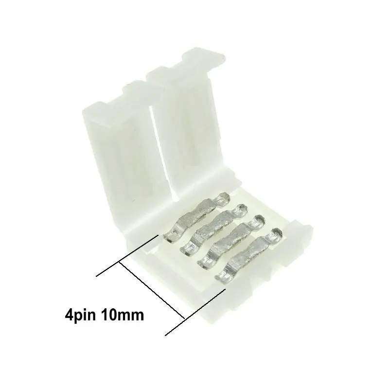 LED Strip Connectors 2pin 8mm / 10mm  4pin 10mm 5pin 10mm Connector Clip 5pcs/lot for Single Color/ RGB RGBW Strip Light