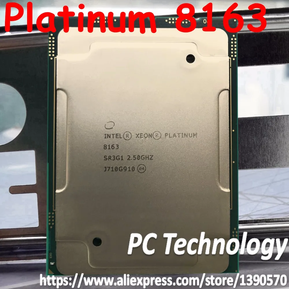 

Original Intel Xeon Platinum 8163 SR3G1 Platinum8163 Processor 33M Cache 2.50GHz 24-cores 165W LGA3647 CPU free shipping