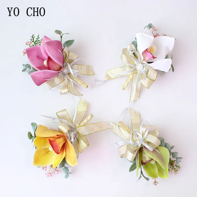 Hình Cho Nam Cưới Xòe Và Boutonniere Cô Dâu Phù Dâu Cổ Tay Corsages Phù Rể Boutonniere Vũ Hội Đảng Họp Đồ Trang Trí