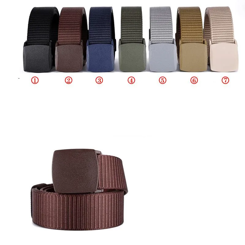 Canvas Hot Tactical Casual Belts Men's Fashion Wild Korean Thicken Long Cloth Belts Male Knitted Waistband Ceintures Polyester