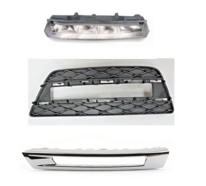 

1 SET Front Left side Bumper Lateral & Chrome Grill & light for Mercedes GL350 GL450 GL550 GLS450 2013-2018