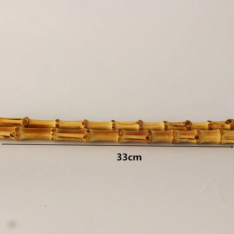 4 pcs Lot 33 cm Two Color Straight Cane Ratten Bamboo Purse Handle Bag Frame Purse Hanger DIY Handbag Accessories Bamboo Handle