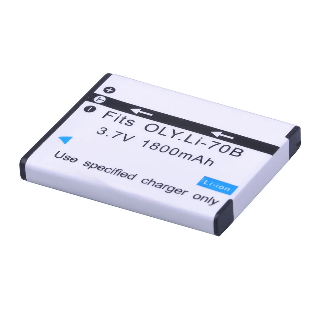 1Pc 3.7V 1800mAh Li-70B Li 70B Camera Battery for Olympus VG-110, VG-120, VG-130, VG-140, VG-160, FE4020 Digital Camera