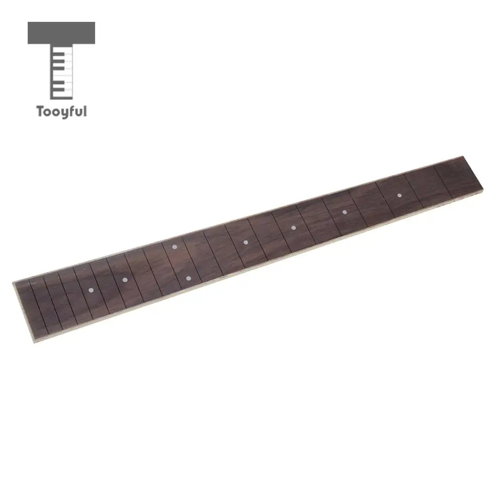 Tooyful Rosewood Guitar Fretboard Fingerboard for 41\'\' Acoustic Folk Guitar Purlfing Pearl Inlay