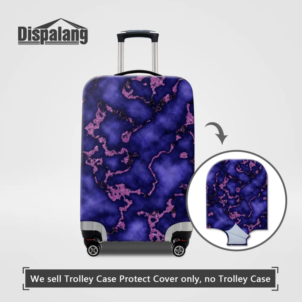 

Dispalang Travel Luggage Cover For 18-30 Inch Suitcase Dustproof cover Marble Pattern Elastic Stretch Luggage Protective Covers