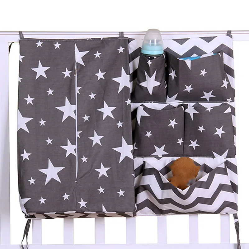 Newborn Cot Crib Bedding Set Baby Cot Sets Baby Bed Storage Pockets Diaper Bag Bed Crib Organizer Baby Hanging Storage Bag