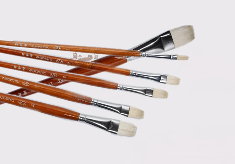 

6 pcs Goat gouache watercolor brush office calligraphy utensils brushes wool hair paintbrush oil paint brush artist art supplies