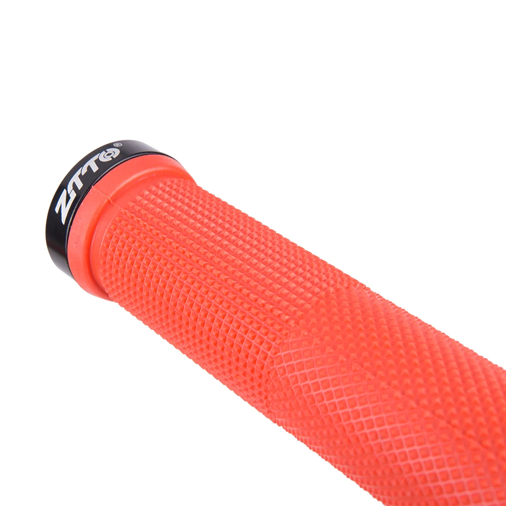 ZTTO Anti slip Rubber Bicycle Grips Silicone Gel Cycling Handle Grip for MTB Folding Road Bike Handlebar parts Alloy Lockable