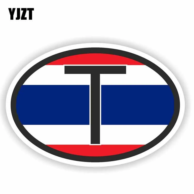 YJZT 13.4CM*9.4CM Accessories Funny Thailand Country Code Car Sticker Decal PVC 6-0257