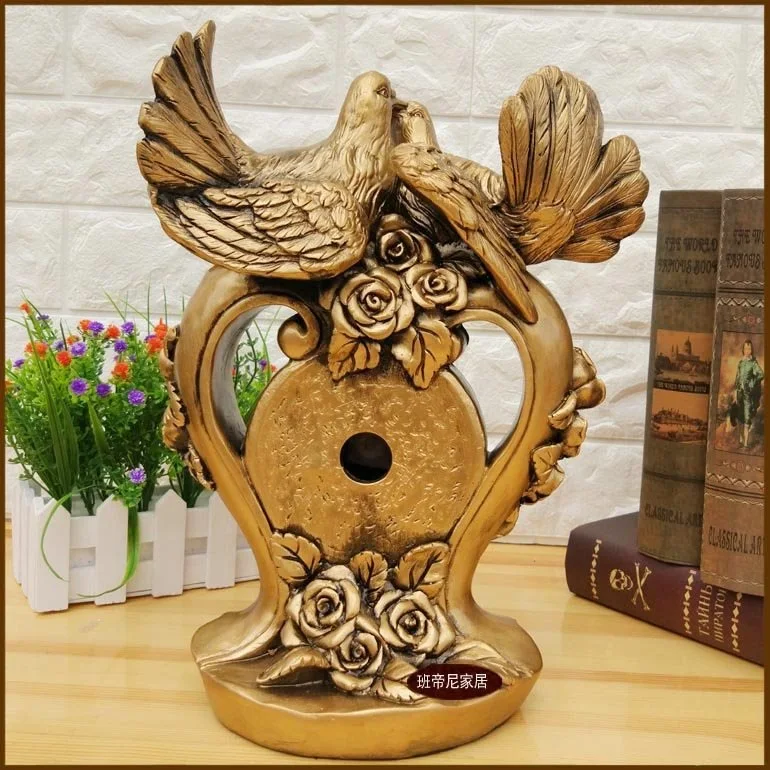 Art Clock Seat Clock  European Clock Seat Art Creative Fashion Clock Table Clock Silence Seat Clock Living Room Arrangement