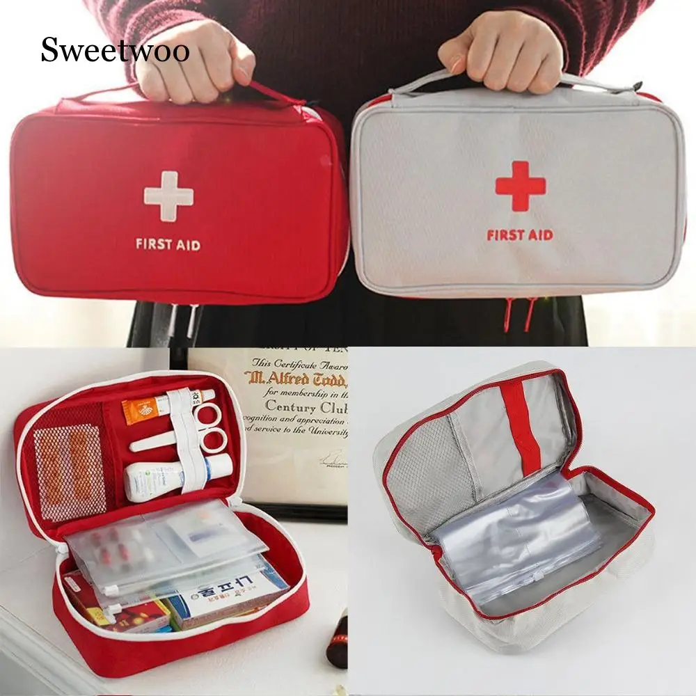 

Portable Camping First Aid Kit Emergency Medical Bag Waterproof Car Kits Bag Outdoor Travel Survival Kit Empty Bag Househld