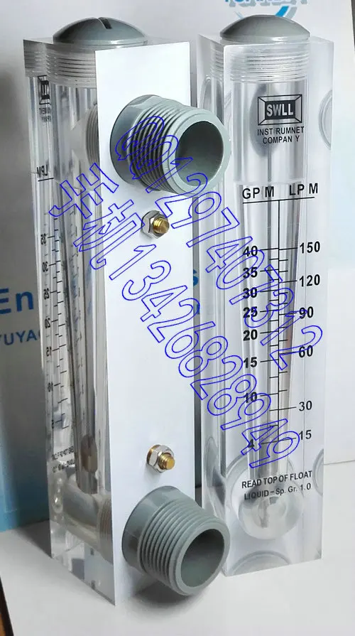 

LZM-25 panel liquid flowmeter 4-40GPM 15-150LPM water meter direct selling price