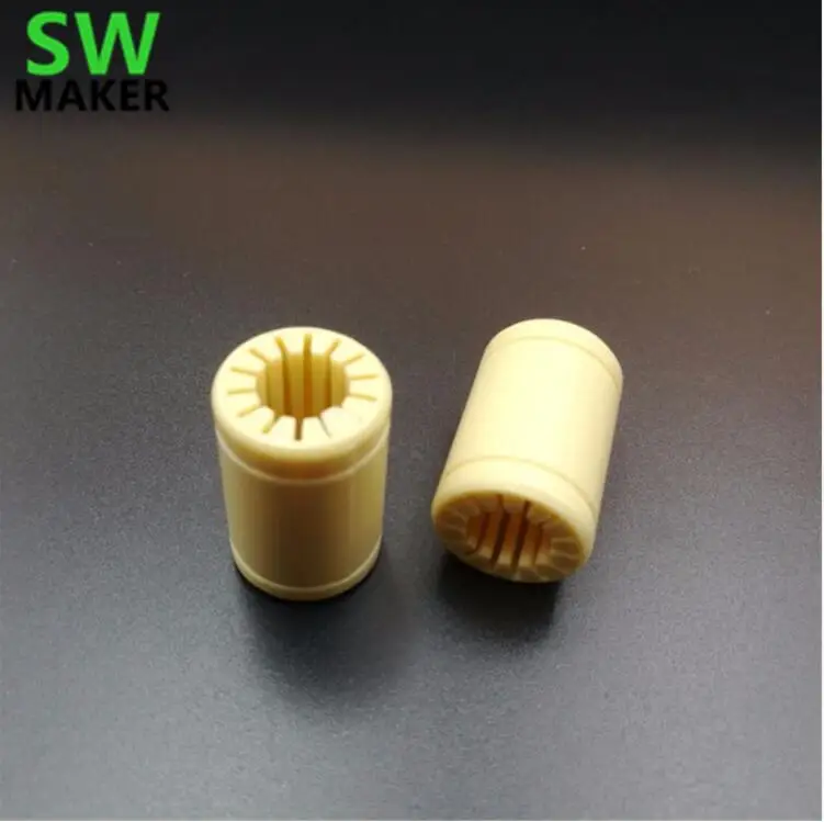 1pcs 3D Printer Solid Polymer Bearing ID 6/8/10/12mm shaft Drylin RJMP-01-08 RJMP-01-06 RJMP-01-10 RJMP-01-12 LMUU