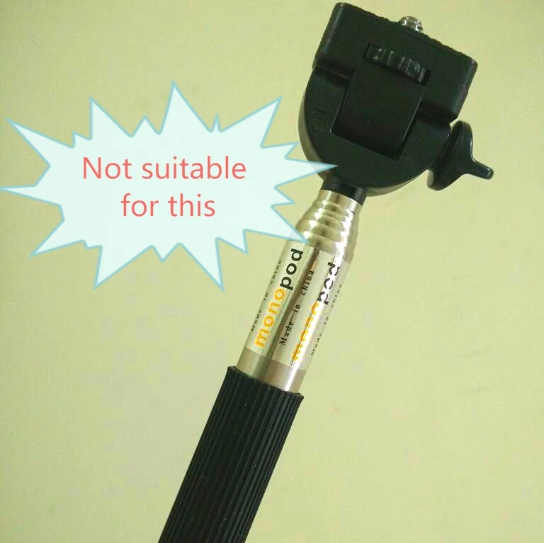 Clownfish 3-way Monopod Phone Lock Clip Perche Selfies For Gopro Hero 7 6 5 4 Sj4000 SJ6/7/8 H9 Xiaomi Yi 4K Camera Accessories