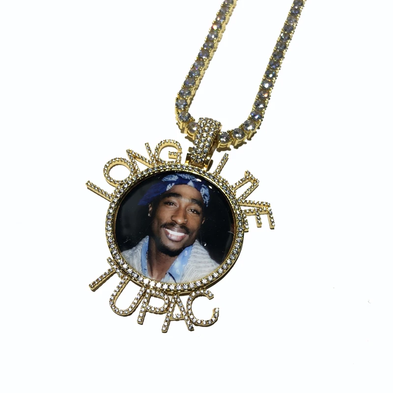 

Custom picture pendant gold plating personal pendant