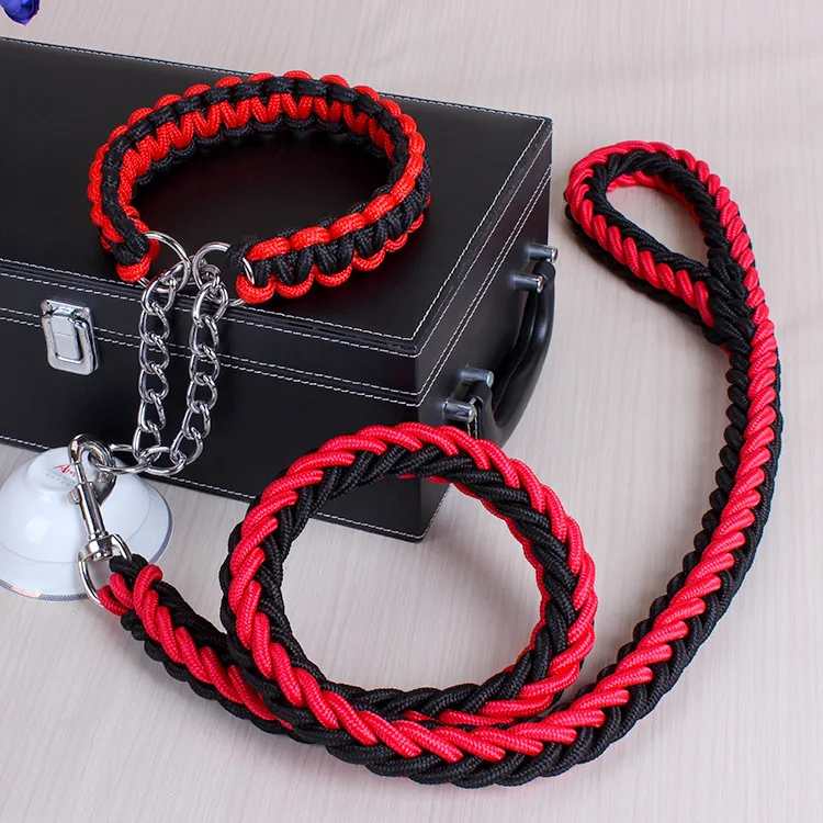 2017 High Quality Upgraded color collar Large Dog Harnesses Traction rope walk the dog P chain Pet  For Medium and large Dogs