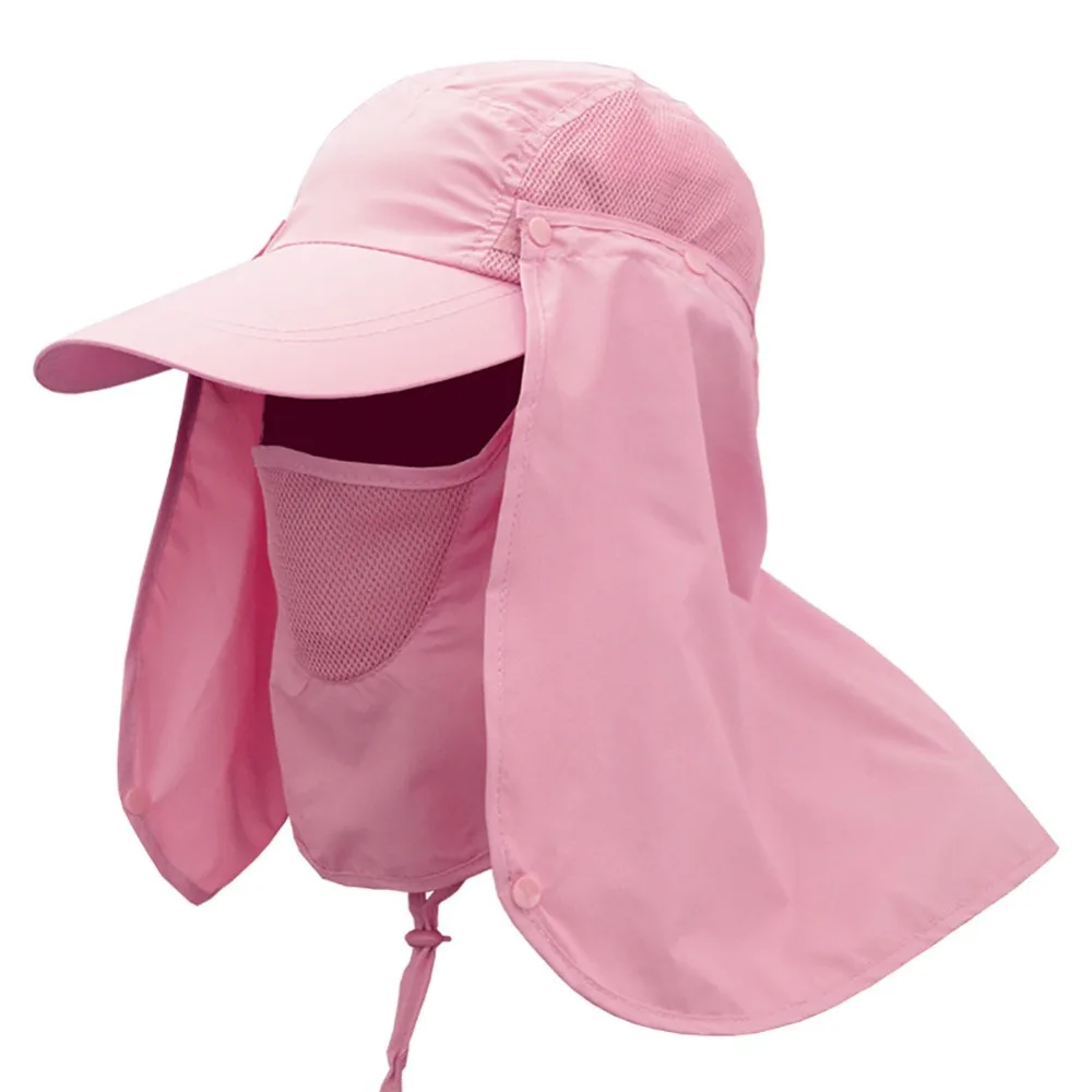 UV Protection Outdoor Sport Hat Hiking Visor Face Neck Cover Fishing Sun Protect Caps