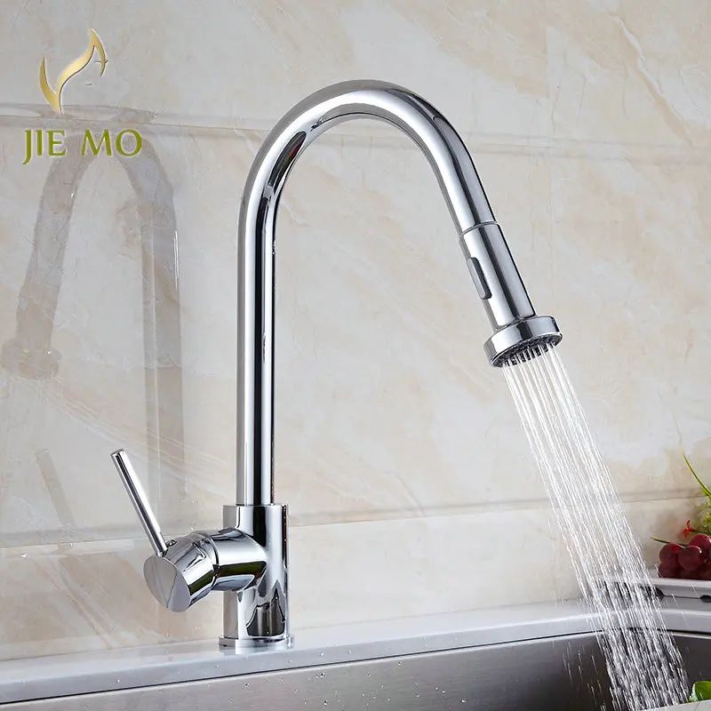 

black/Chrome Pull Out Faucet Chrome finish Swivel Kitchen Sink Mixer Tap Kitchen Faucet Vanity Faucet