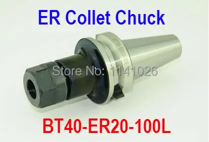 

Free Shipping BT40-ER20-100L Spring ER Collet Chuck CNC Milling Toolholder Clamping End Mills Work on CNC Milling Machine