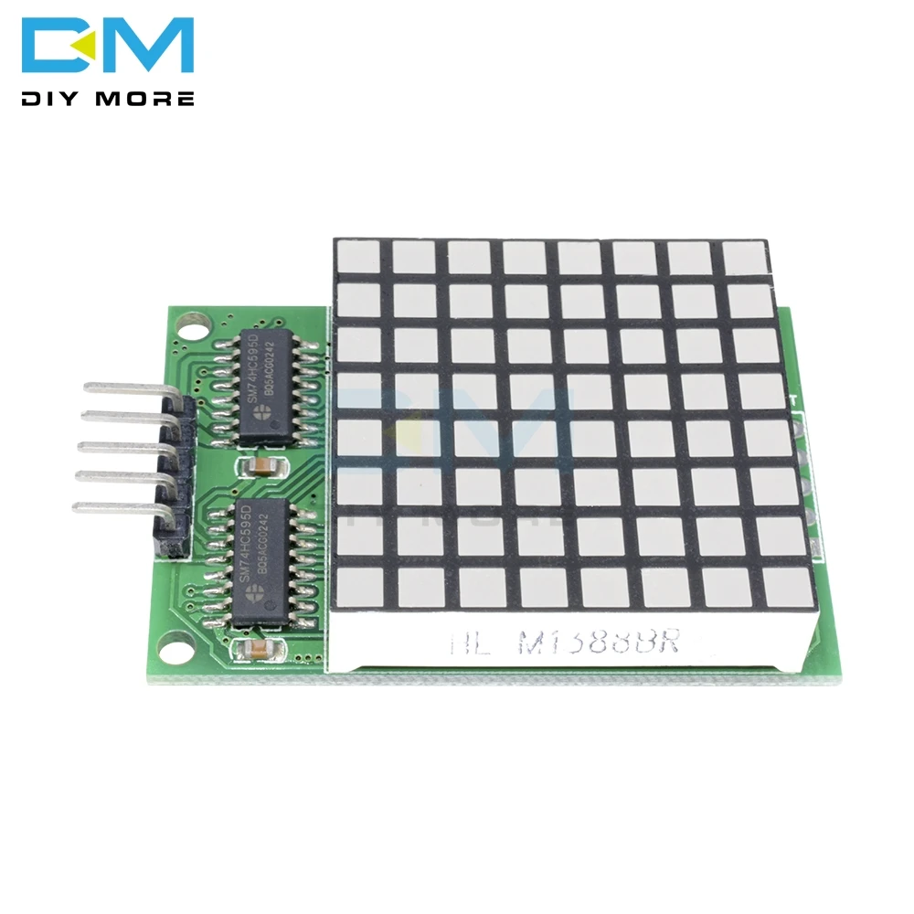 8x8 8*8 8X8 Display a LED rosso a matrice quadrata Dot 74 hc595 modulo Driver per unità per scheda Arduino MEGA2560 DUE Raspberry Pi