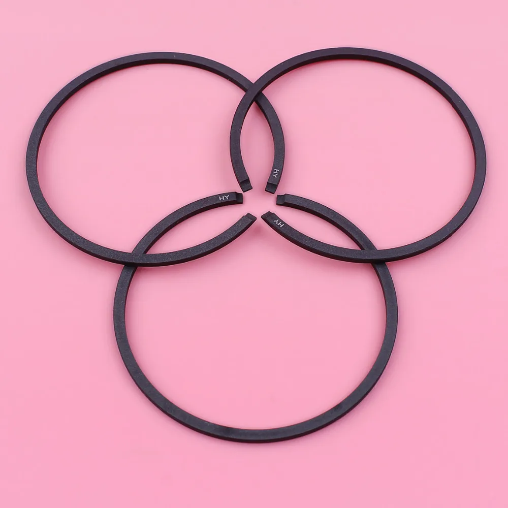 3pcs/lot Piston Rings 46mm x 1.5mm For Stihl BR380 BR400 BR420 SR400 SR420 Blower Replacement Spare Part