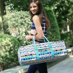 Canvas Large Sports Bag For Women Fitness Bag Yoga Mat Bag Yoga Bag Yoga Pilates Mat Case Sport Fitness Carriers For <10mm